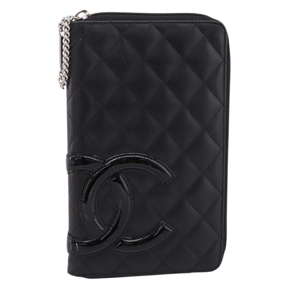 Chanel Cambon Zip Around Organizer Quilted Lambskin